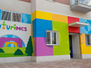 mural infantil Fachada Guardería