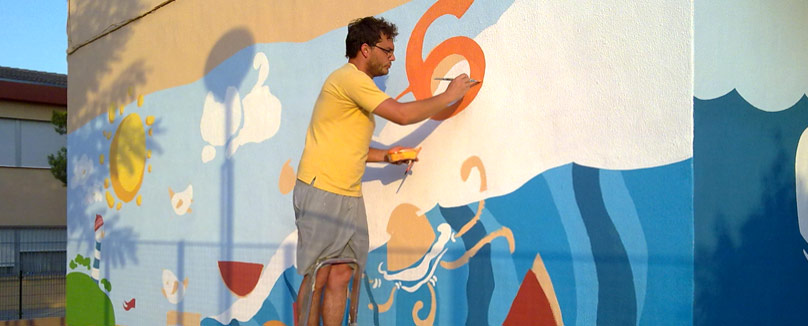 pintura mural en Murcia
